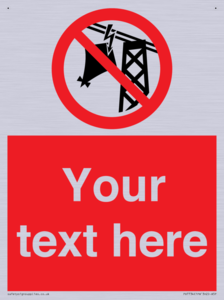 Custom prohibition do not fly kites near overhead electrical power lines